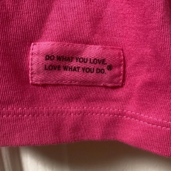 NWT LIFE IS GOOD Long Sleeve Crusher Tee Golf Pink Sz Small - Picture 3 of 7